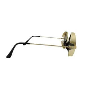 Golden Black Full Rimmed Round Assorted G-4 Sunglass – SMSG9