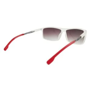 Matte White Grey Gradient Full Rimmed Rectangle Wrap Around Assorted P8429 Sunglass – SMSG60