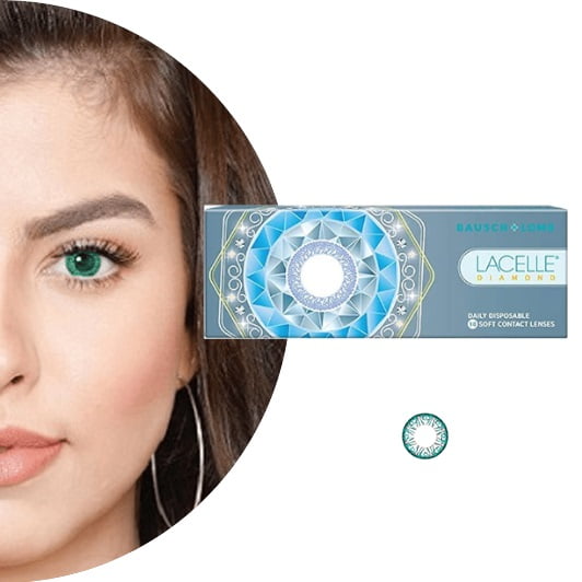 Lacelle Diamond Aqua Contact Lens