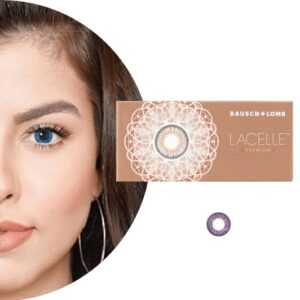 Bausch & Lomb LACELLE Premium Violet Color Monthly Disposable Contact Lens (2 Lens Pack) – SMCL45