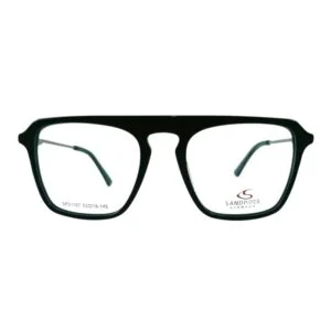 Black Silver Full Rimmed Square Sandpiper SP21187 C1 Eyeglass – SMEG13