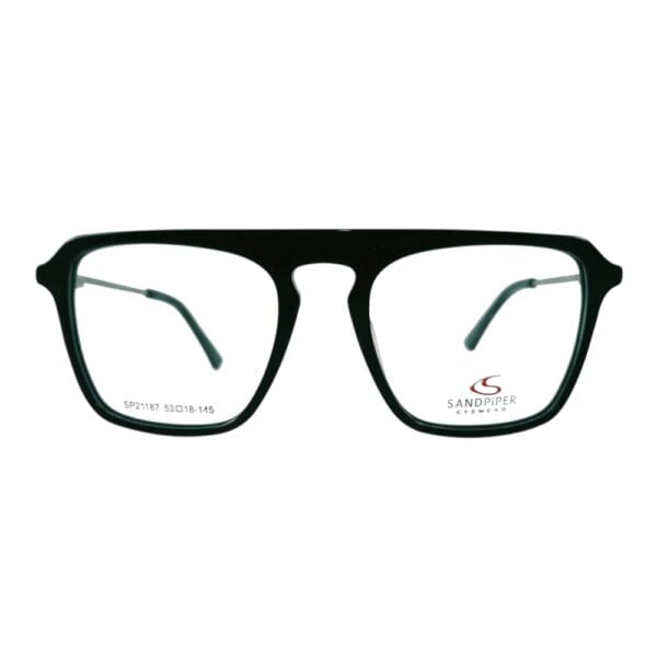 Sandpiper Black Square Eyeglass