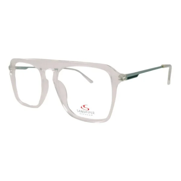 Sandpiper Clear Transparent Square Eyeglass