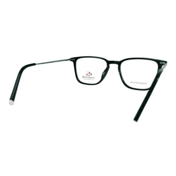 Sandpiper Black Gunmetal Square Eyeglass