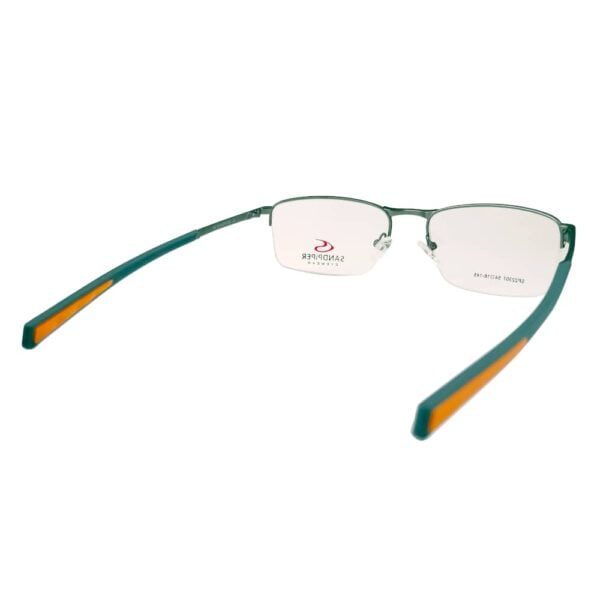 Sandpiper Matte Grey Half Rimmed Eyeglass