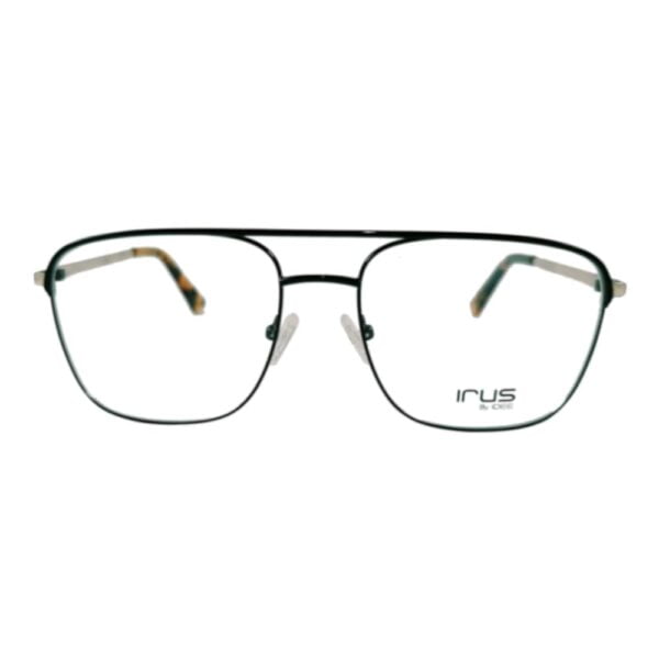 Irus Black Golden Square Eyeglass