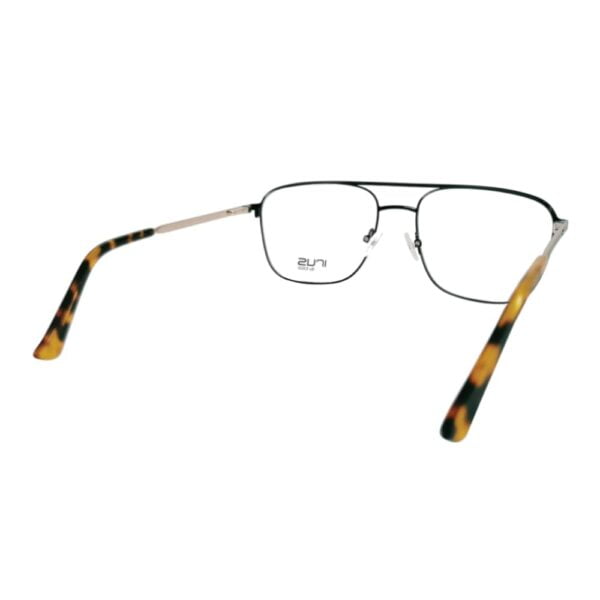 Irus Black Golden Square Eyeglass