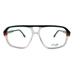 Black Clear Transparent Full Rimmed Rectangle Irus 2147 C4 Eyeglass – SMEG5
