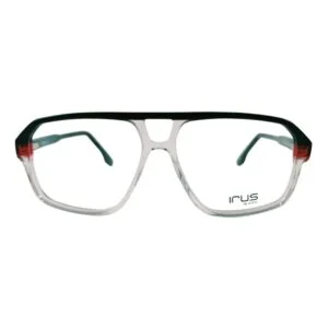 Black Clear Transparent Full Rimmed Rectangle Irus 2147 C4 Eyeglass – SMEG5